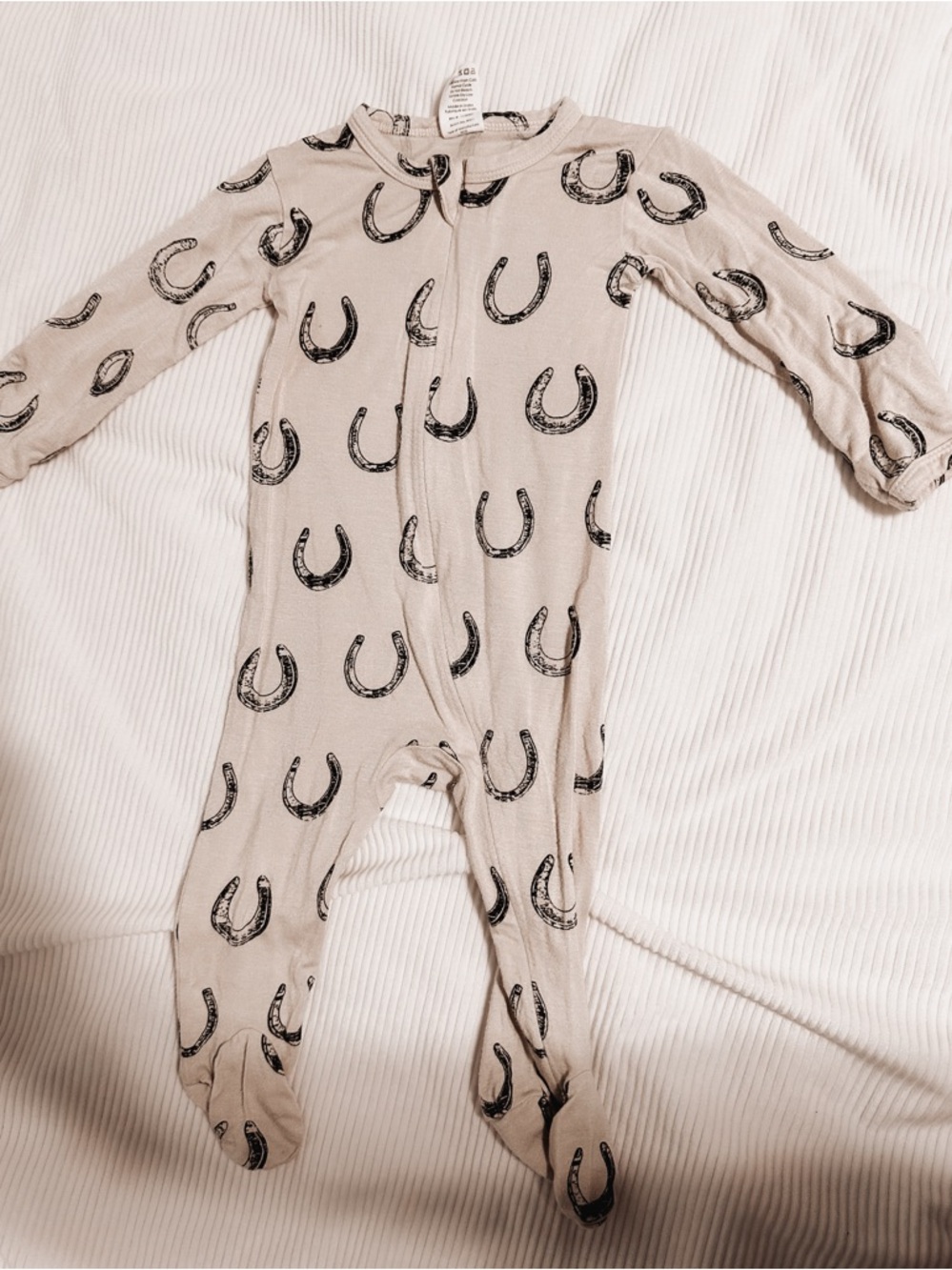 Kate Quinn bamboo footie horses shoe